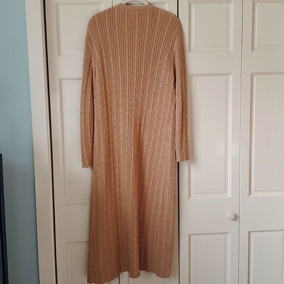 LIZ Claiborne Sweater Duster Size S, Cable Knit, %100 Cotton, NWOT! - Picture 5 of 6